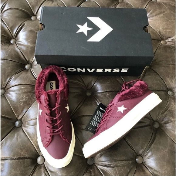 New Converse one star ox 162602C Men's Sz 3 Woman's 5
Burgundy Fur Street warmer - Picture 4 of 13